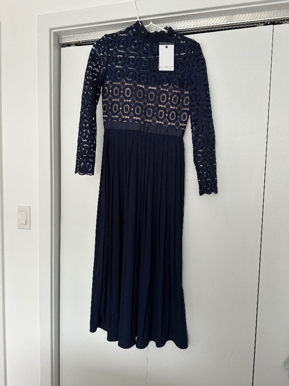 Dress: lace top and long skirt bottom